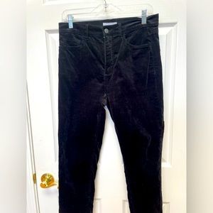Loft black velvet pants. Size 6.
